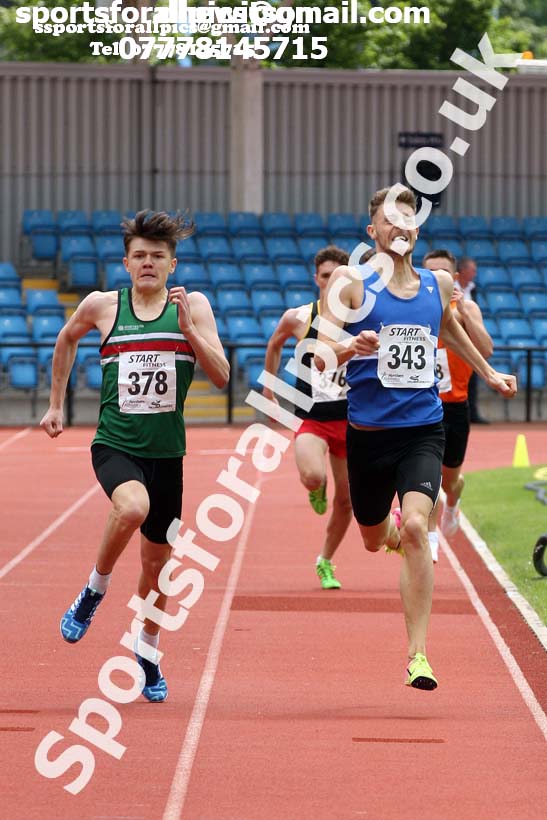 Senior mens 800 metres, Northern Senior and Under-20s Champs., SportsCity, Manchester. Photo: David T. Hewitson/Sports for All Pics